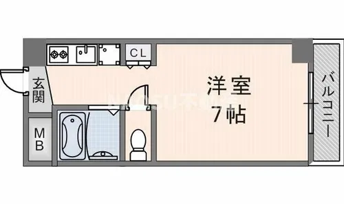 ノアーズアーク長田21【604号室】の間取り