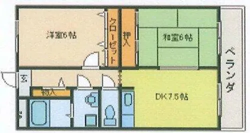 グリーンパーク【3階】の間取り