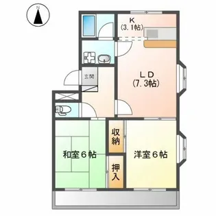 レジェンドShikita【2階】の間取り