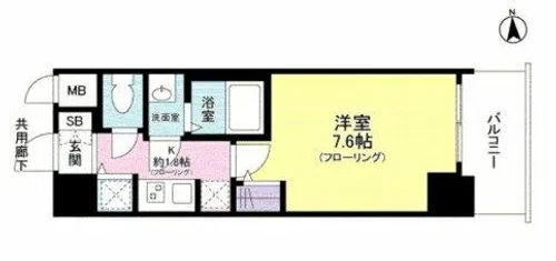 S-RESIDENCE野江【7階】の間取り