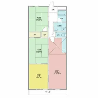 シャトーエミール【3階】の間取り