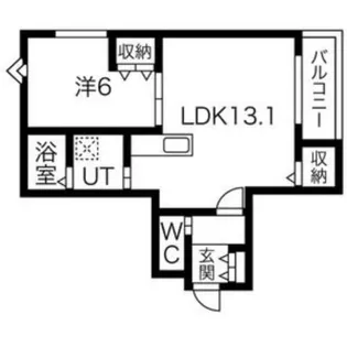 Saison Crea-Style TATSUMI(セゾンクレアスタイ【1階】の間取り
