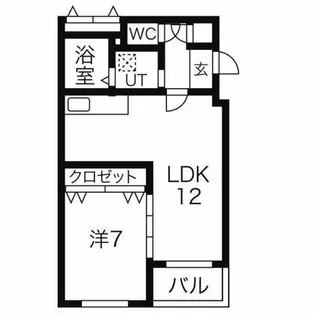 ラ・フォンテ【1階】の間取り