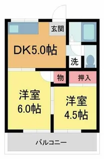 小花ハイツ【203号室】の間取り
