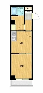 ユトリロ八通【3-H号室】の間取り