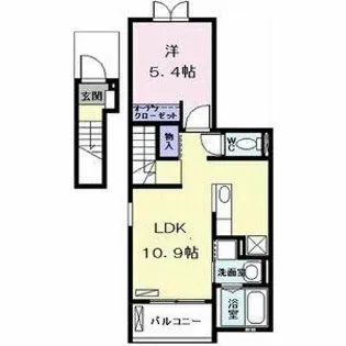 アリーヴィオⅢサウス【203号室】の間取り
