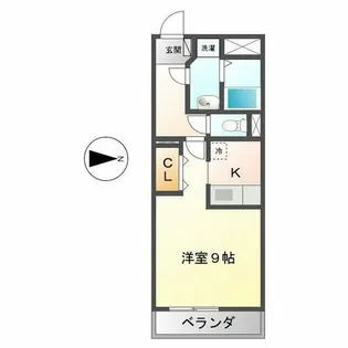 プリミエール塩付通【1階】の間取り