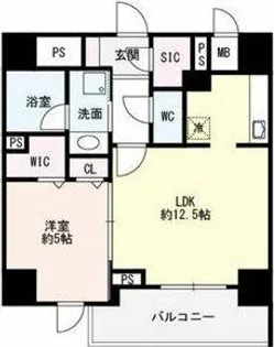 Flair丸の内【11階】の間取り