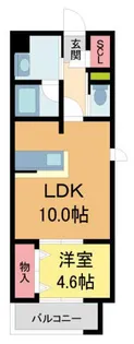 アイエフノヴァ水波町【401号室】の間取り