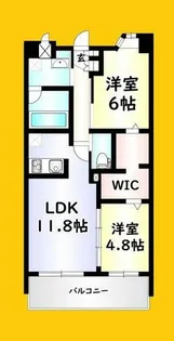 ヴェールヴァン西小倉【2階】の間取り
