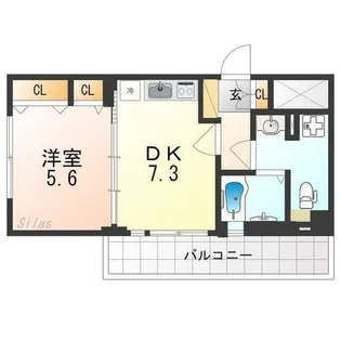 アテナリー右京【2階】の間取り