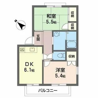 パークサイド木下【2階】の間取り