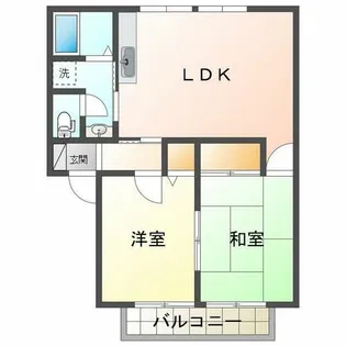 チェスナットB【2階】の間取り