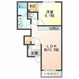 アイオーラメゾン【1階】の間取り