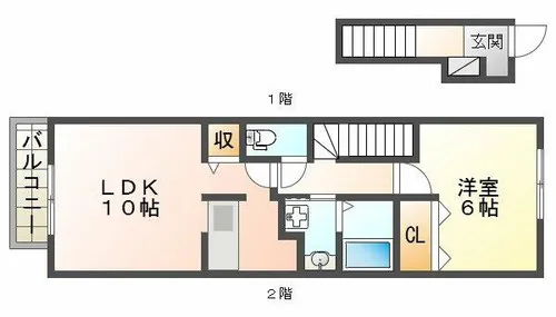 オールウェイズ翔【1階】の間取り