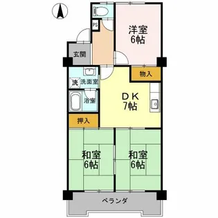 ロイヤルパーク緑丘【103号室】の間取り