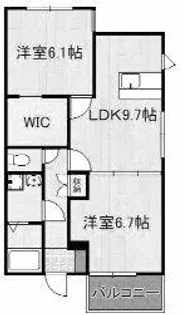 プレミアージュ緑ヶ丘Ⅱ【2階】の間取り