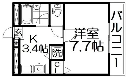 TAIHOレジデンス萱島【1階】の間取り