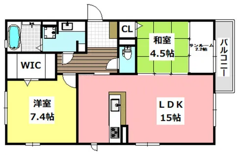 プレジール【3階】の間取り