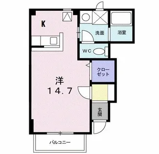 イノセント エンジェル【1階】の間取り