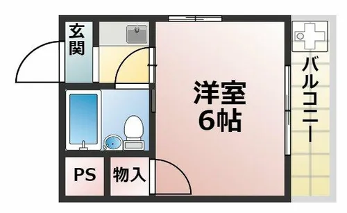 パーソナルハイツ御影【3階】の間取り