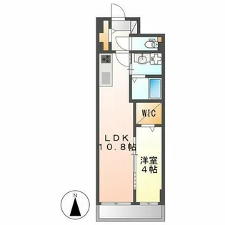 S-FORT古出来fiore【6階】の間取り