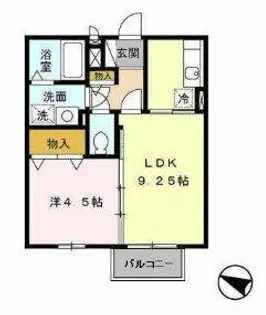 メルベーユ・ドミール D棟【1階】の間取り