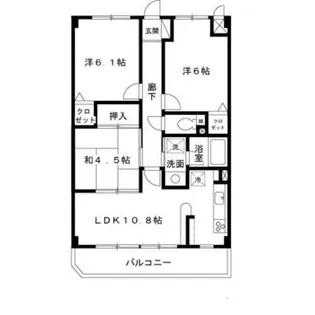 フレア・ブローリー【1階】の間取り