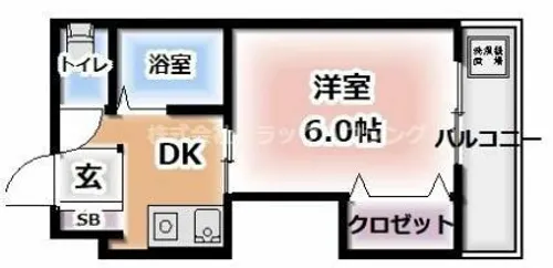 大阪府寝屋川市高宮新町【マンション】の間取り