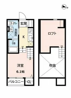 ドリテグランツ【2階】の間取り
