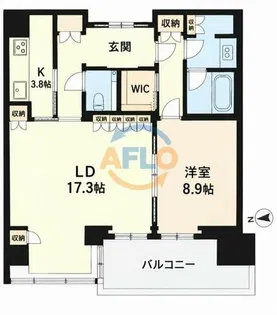 グラングリーン大阪THE NORTH RESIDENCE【30階】の間取り