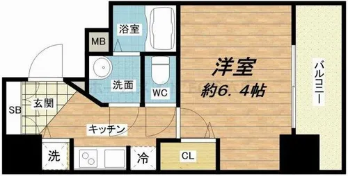 レオンコンフォート本町【4階】の間取り
