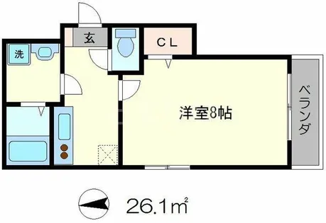 神楽坂エステート【3階】の間取り