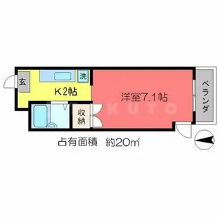 MBCアンバーハウス【407号室】の間取り