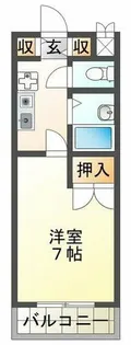 ブランシュ・ド・離宮【2階】の間取り