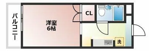 ピエタテール杉山【204号室】の間取り