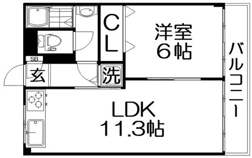 ピュアレイ【3階】の間取り