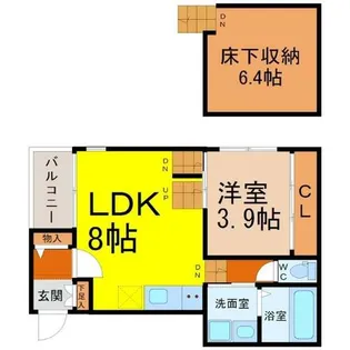 Clover山王Base(クローバー山王ベース)【1階】の間取り