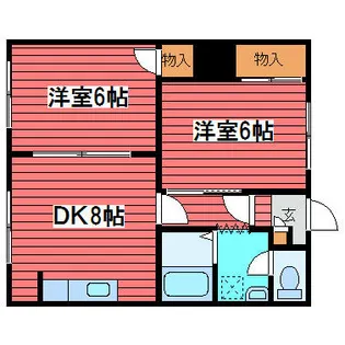 フォーブル西岡【2階】の間取り