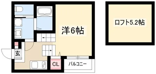 ハーモニーテラス伝馬Ⅲ【1階】の間取り