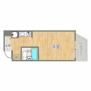 レジデンス岸里【3階】の間取り