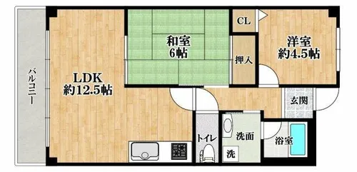 フリーダムシティOSMU【3階】の間取り
