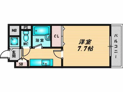 ラフィネシャンブル【3階】の間取り