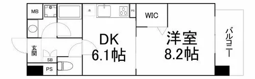 アクト・セイワ【6階】の間取り