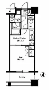 ポートヴィラ靭公園【3階】の間取り