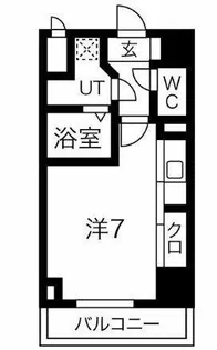 S-RESIDENCE難波Viale【2階】の間取り