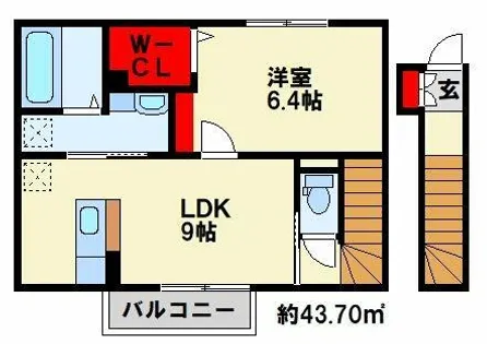 エスポワール モモ【2階】の間取り