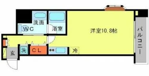 アーデン江戸堀【8階】の間取り