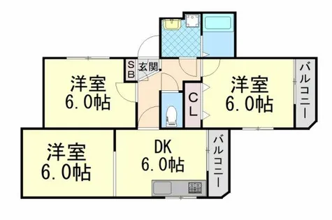 アプリーレ御影【4階】の間取り