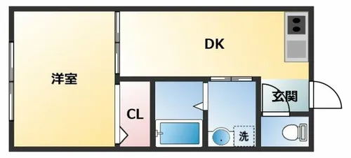 ヴェルドミール山忠西脇【3階】の間取り